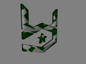 war commander icon logo Model 3D