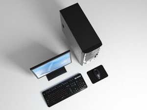 computer 3D मॉडल