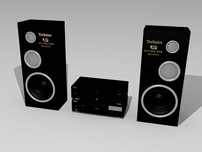 speakers 3D 模型 .c4d .max .obj .3ds .fbx .stl .blend 