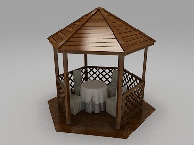 besetka Modelo 3D .c4d .max .obj .3ds .fbx .stl .blend 