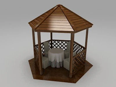 besetka 3D Model .c4d .max .obj .3ds .fbx .stl .blend 