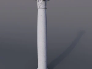 kolom dekorasi Model 3D