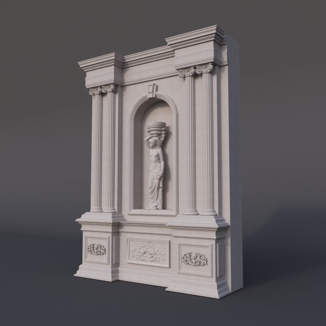 decor concrete Modelo 3D .c4d .max .obj .3ds .fbx .stl .blend 