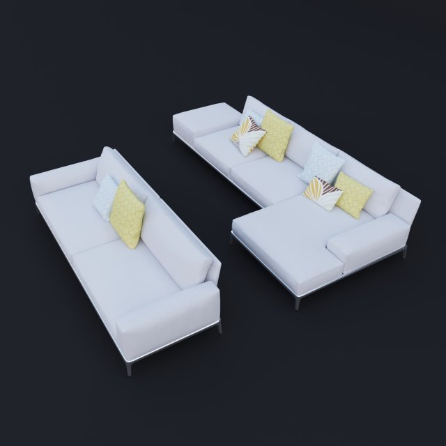 sofa 3Dモデル .c4d .max .obj .3ds .fbx .stl .blend 