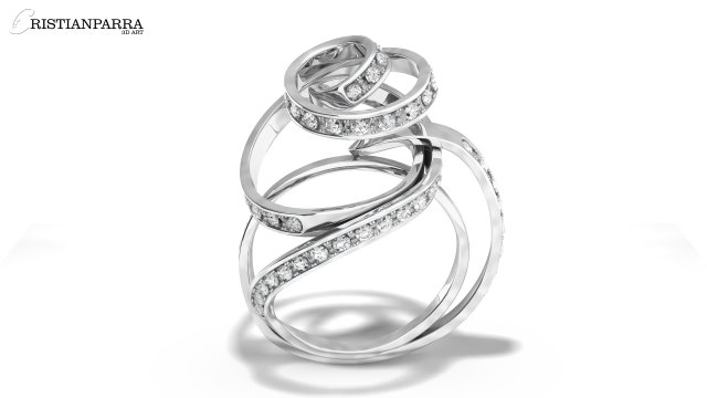 luxury ring 3D-Modell .c4d .max .obj .3ds .fbx .stl .blend 