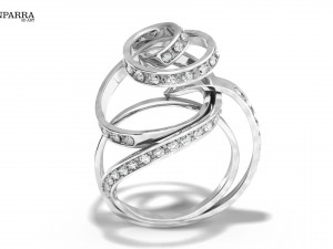 luxury ring Modelo 3D