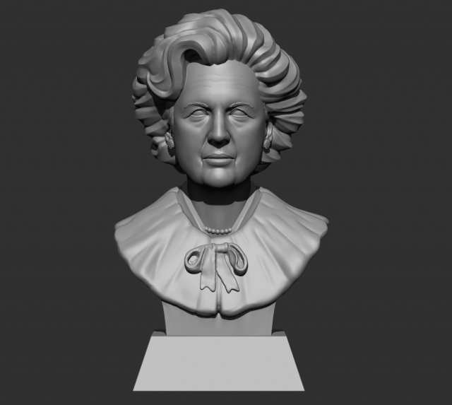 margaret thatcher iron lady 3D Baskı Modeli .c4d .max .obj .3ds .fbx .stl .blend 