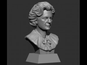 margaret thatcher iron lady 3D Baskı Modeli