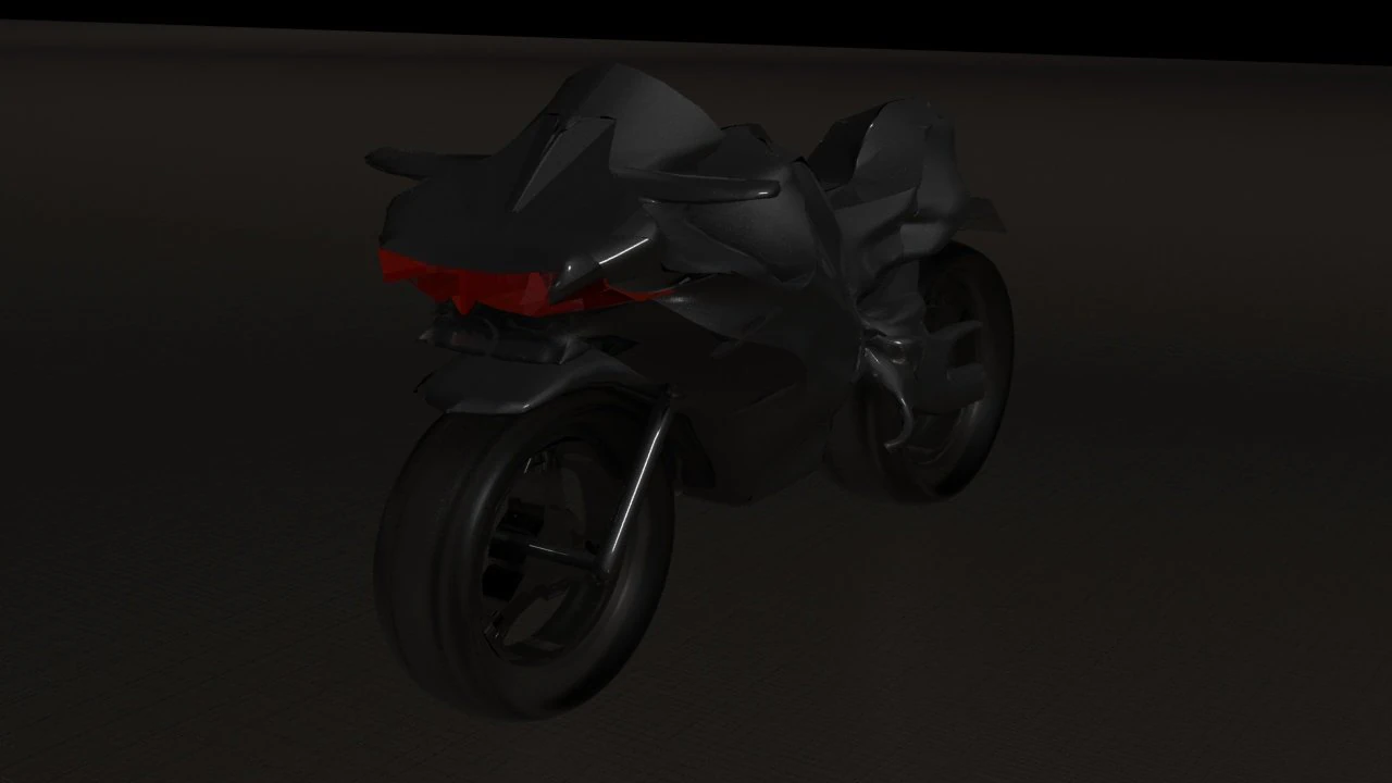 kawasaki ninja h2 3D Model .c4d .max .obj .3ds .fbx .stl .blend 