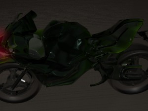 kawasaki ninja h2 3D 모델