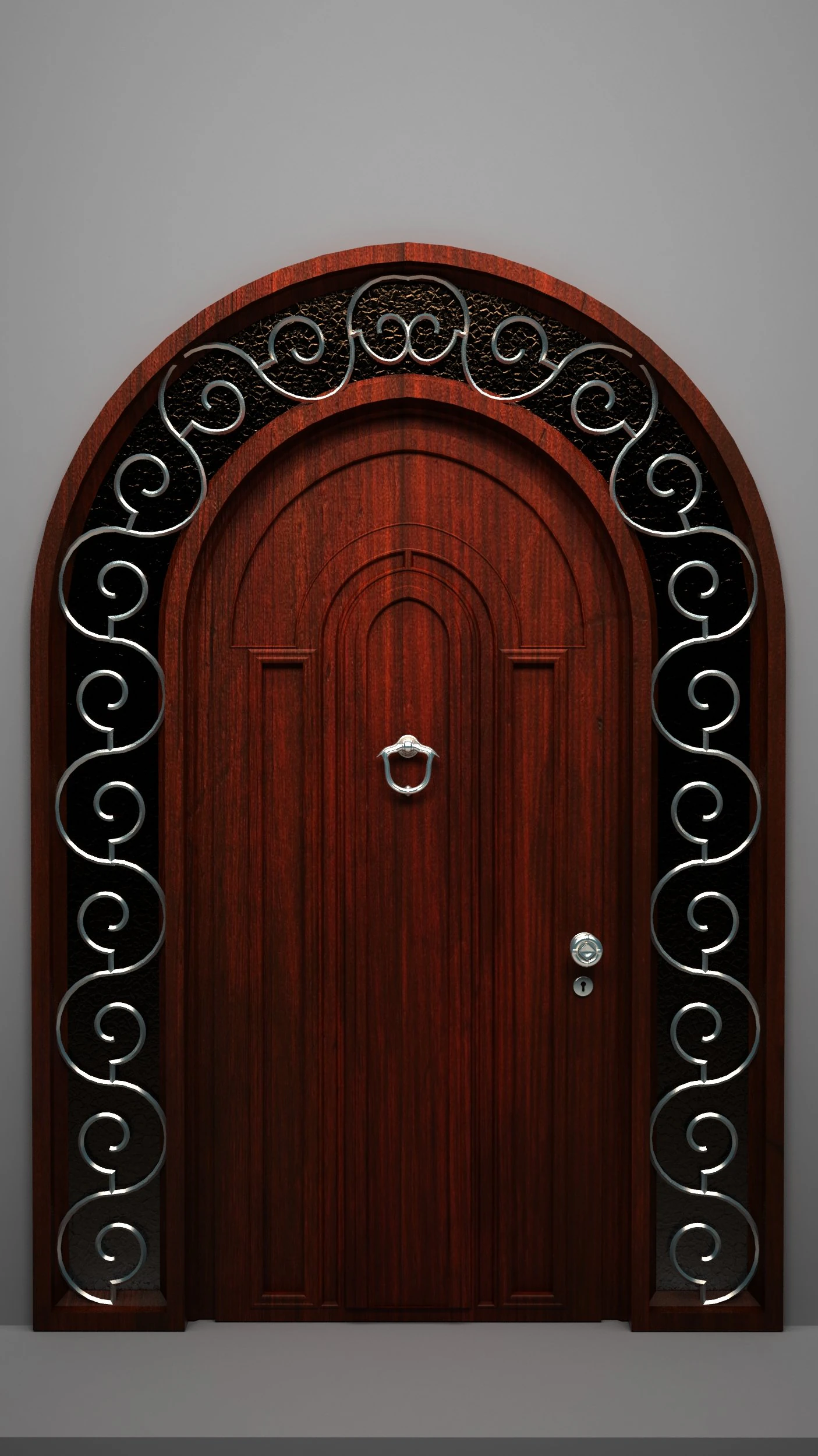fancy door 3D Model .c4d .max .obj .3ds .fbx .stl .blend 