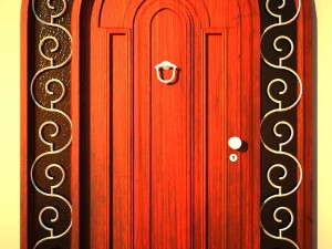 fancy door Modèle 3D