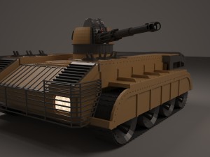 modern tank Modèle 3D