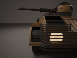 modern tank Model 3D