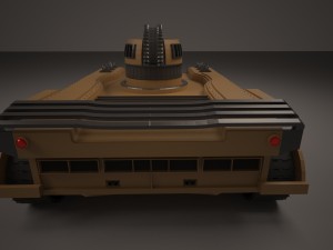 modern tank Model 3D