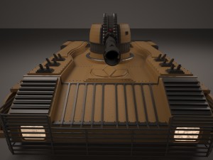 modern tank Model 3D