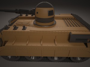 modern tank Model 3D