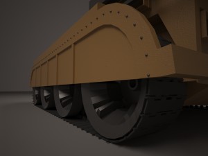modern tank Model 3D