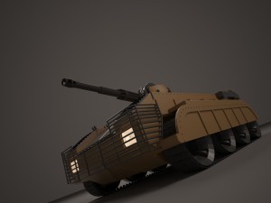 modern tank Model 3D