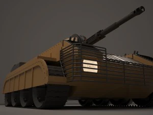 modern tank 3D Model