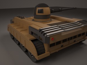 modern tank Model 3D