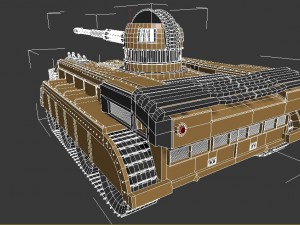 modern tank Model 3D