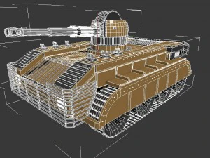 modern tank 3D Model