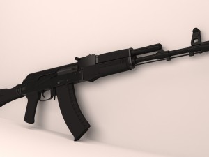 ak-74m Modelo 3D