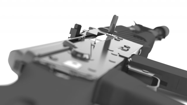 ak-74m Modelo 3D .c4d .max .obj .3ds .fbx .stl .blend 