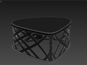 modern chair table 3Dモデル