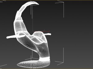 modern chair table 3Dモデル
