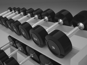 dumbbells collection 3D Model