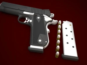 1911 fastback nightmare carry 3D Model