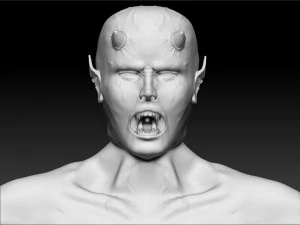 demone regina Modello 3D