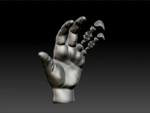 mano robotica Modello 3D