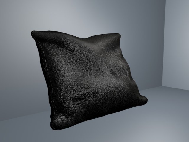 leather pillow 3D 모델 .c4d .max .obj .3ds .fbx .stl .blend 