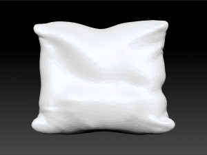 leather pillow 3D 모델