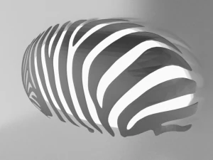 zebra wall light stand 3D Model