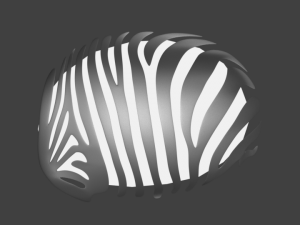zebra wall light stand 3D 模型