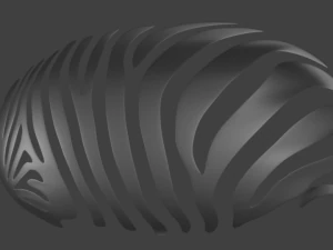zebra wall light stand 3D Model