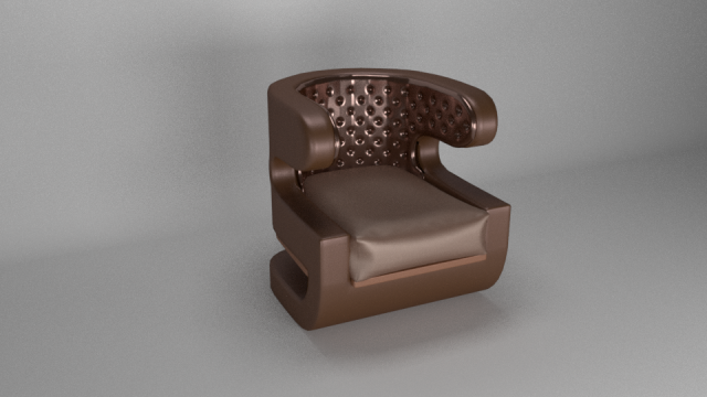 single sofa Modello 3D .c4d .max .obj .3ds .fbx .stl .blend 