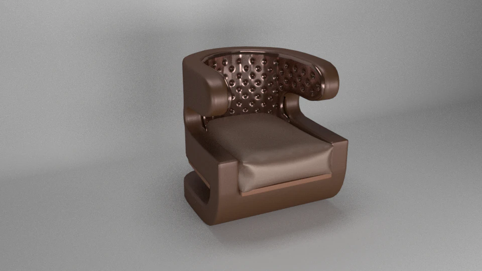 single sofa 3D Model .c4d .max .obj .3ds .fbx .stl .blend 