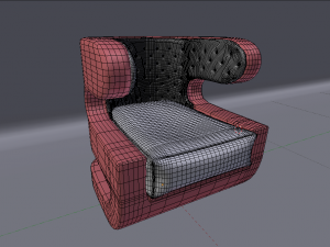 single sofa Modello 3D