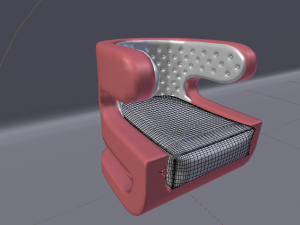 single sofa Modello 3D