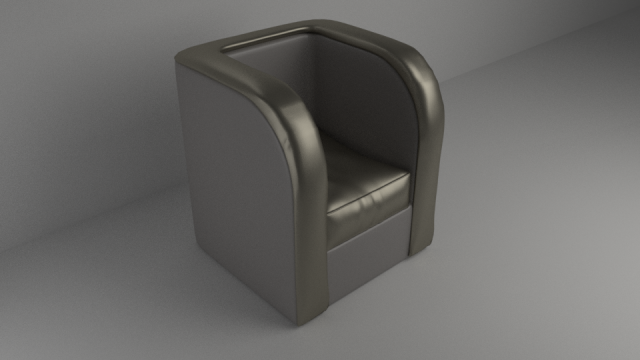 single sofa 3D Model .c4d .max .obj .3ds .fbx .stl .blend