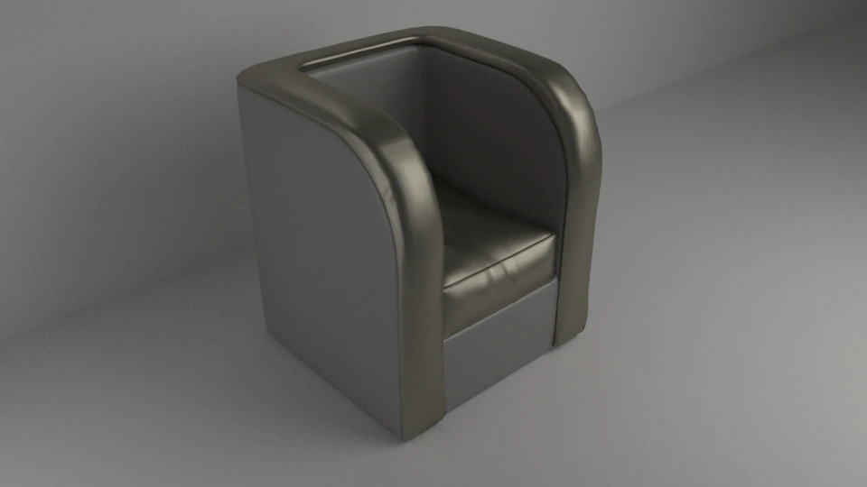 single sofa 3D Model .c4d .max .obj .3ds .fbx .stl .blend 