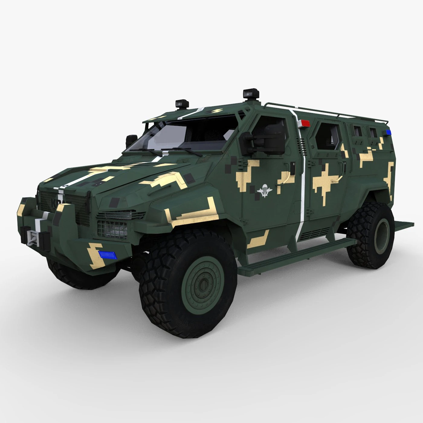 kraz spartan low poly 3D Model .c4d .max .obj .3ds .fbx .stl .blend