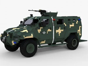 kraz spartan low poly 3D Model