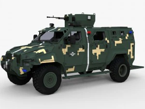 kraz spartan low poly 3D Model