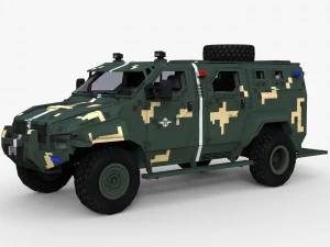 kraz spartan low poly 3D Model